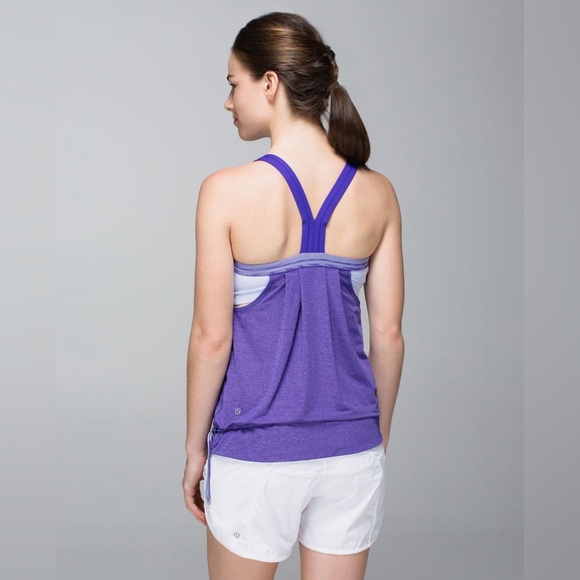 Lululemon Rest Less Tank Heathered Bruised Berry purple - Picture 2 of 11
